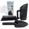 Metal Detector Accessories Kit – Sand Scoop & Metal Detector Shovel, Sand Sifter for Beach, Heavy-Duty Lightweight Tools-Come with Mesh Bag and Gloves