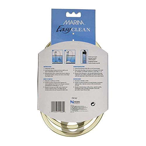 Fluval EasyVac Compact Aquarium Gravel Cleaner for Small & Nano Fish Tanks – Compact Vacuum Siphon for Planted Aquariums, Gravel Cleaning & Water Changes - Mini