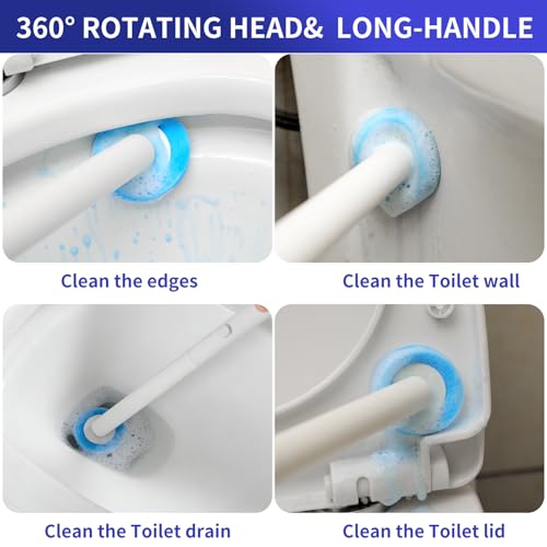 32 Count Disposable Toilet Brush Refills, Replacement Toilet Cleaning Brush Heads,Toliet Wand Refills,Toilet Bowl Clean Refill Pads for Bathroom Cleaning(Only 32 Refills) - size: 32 Refills