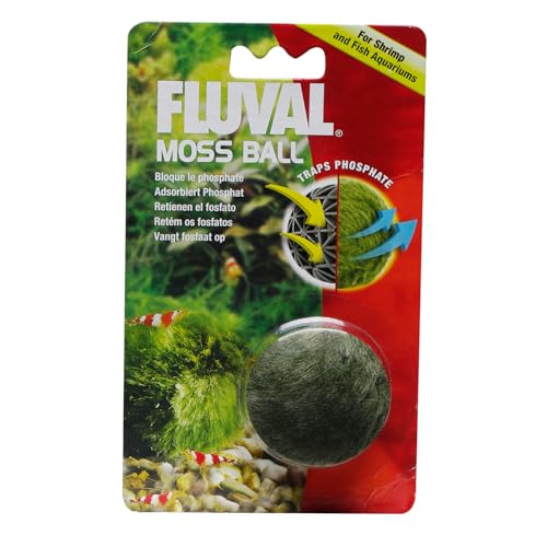 Fluval Articifical Moss Ball - size: 1.5 x 4.1 x 6.9 inches