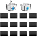Neareal Official Cat Fountain Replacement Pre-Filter Sponges for 74oz/2.2L Stainless Steel Pet Water Fountain (12 Pack)