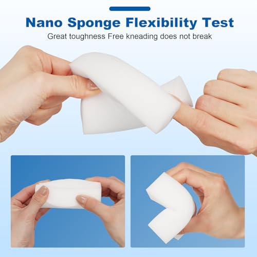 21-Pack Extra-Thick Melamine Sponges – 3.94" × 2.76" × 1.18" Durable Kitchen & Bathroom Cleaning Pads – Powerful, Non-Scratch, Water-Activated Magic Sponge - size: 21 Ct (Extra-Thick)