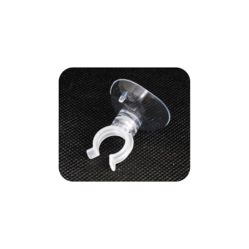 40PCS 13mm Aquarium Suction Cup Clips, Clear Airline Tube Holders for Fish Tank Air Hose, Clamps for Aeration Tubing Setup and Organization - size: 13mm