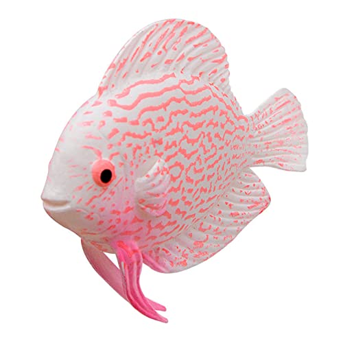 Artificial Moving Fish Floating Silicone Fish with Suction Cup Fish Aquarium Decorations for Fish