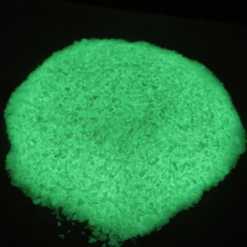 Glow in the Dark Gravel Stones,Aquarium Gravel,Aquarium Sand,Decorative Glow Gravel Rocks for Fairy Garden Fish Tank Succulents Pot Vase Filler Decor, 1 Pound (Yellow Green, 1-3mm) - color: Yellow Green, size: 1-3mm