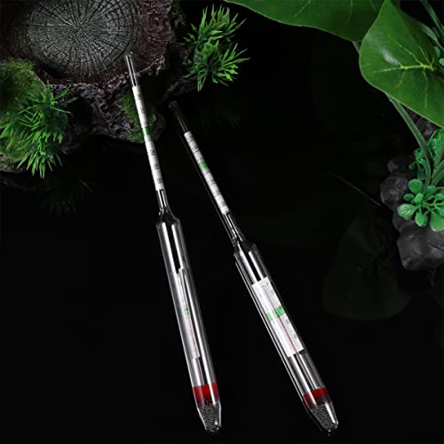 Accurate Fish Tank Hydrometer Aquarium Salt Water Salinimeter Glass Floating Areometer Temperature Reading