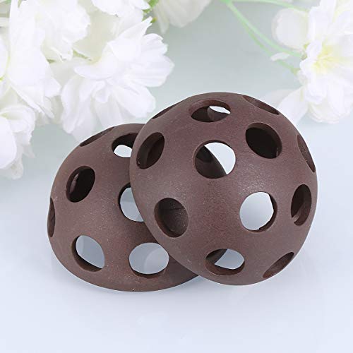 balacoo 4pcs Ceramic Cave Decor Shrimp for Hemisphere Underwater Decoration Breeding Aquarium Nest Tank Spots Fish Decorations Habitat House Porous Hiding Ornament Shelter