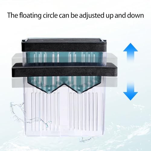 Floating Breeding Box for Aquarium Clear Design Safe Hatchery Container for Shrimp Fish Fry Secure Habitats Aquarium Accessory
