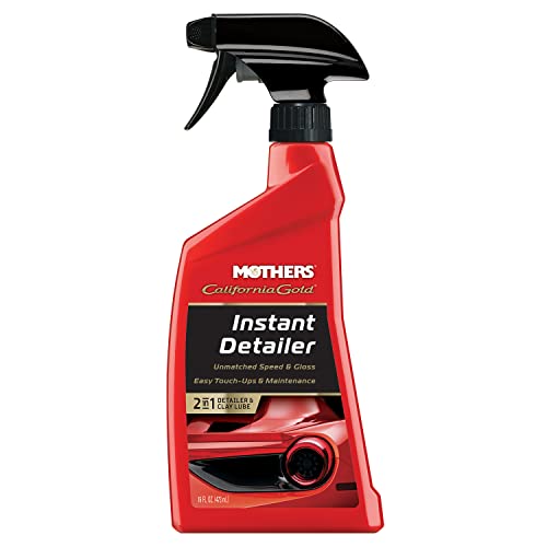 Mothers California Gold Instant Detailer, 16 oz. – Removes Smudges, Dust & Fingerprints, Boosts Gloss & Slickness, Lubrication for Clay Bars, Quick Touch-ups & Maintenance Between Washes (08216) - size: 16 Fl Oz (Pack of 1)