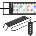 24/7 Mode LED Aquarium Light for 18-24 Inch Plant & Fish Tank, IP68 Full Spectrum Light, Sunrise-Daylight-Moonlight, White Red Green Blue Pink LEDs with Extendable Brackets for Freshwater - size: For 18-24 inch Tank