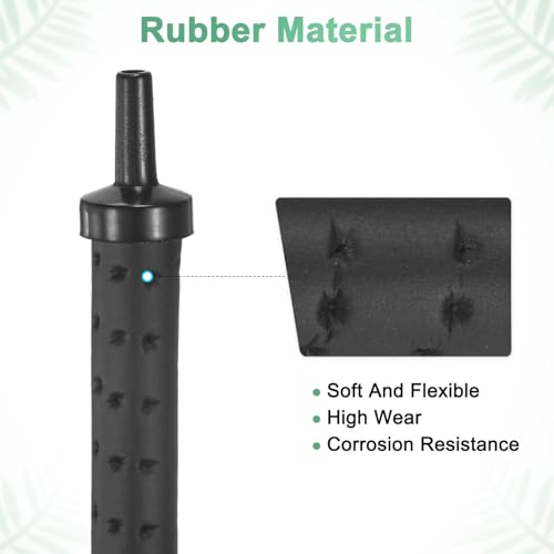 M METERXITY Air Stone for Aquarium Fish Tank, 11.81 Inch Rubber Pipe Bubble Diffuser with Suction Cup for Hydroponics/Aquaculture, Oxygen Diffuser Bar Bubble Wall Decorations