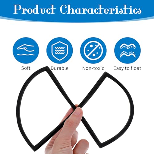 LLOUSSAK 5Pcs Fish Feeding Ring, 5 Sizes Aquarium Feeding Ring for Fish Tank, Square EVA Floating Plant Corral/Aquarium Fishes Feeder Rings Filter Out Floating Plants Accessories (Black)