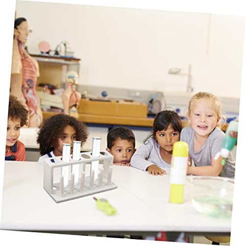 Test Tube Organizer Api Test Tube Holder Tanks Test Tube Display Stands Test Tube Vial Rack Waterbottle Tube Packaging Aquarium Fish Tank Aquarium Gravel Kit White