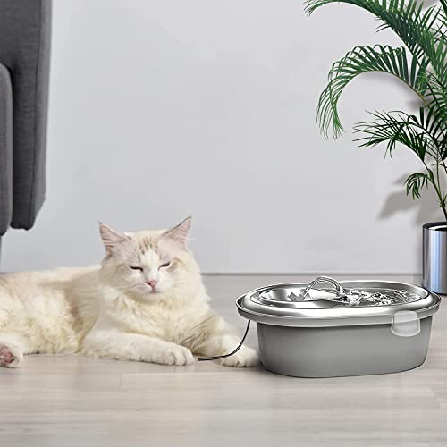 Cat Water Fountain Filters, Compatible with Stainless Steel Pet Fountain 12 Filters with 12 Sponges Replacement Filters - size: 12 Filters& 12 Sponges