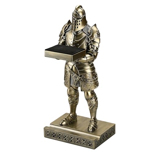King's Guard Headphone Stand Watch Display Stand Jewelry Bracelet Necklace Holder Trays Towers Warrior Knight Mobile Phone Stand for Office & Home 12.20 Inch (Bronze) - color: Bronze