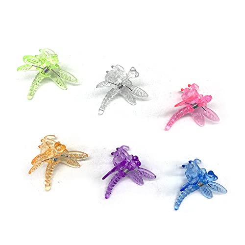 30Pcs Colorful Dragonfly Orchid Clips, Garden Plant Vine Support Clips Flower Clips