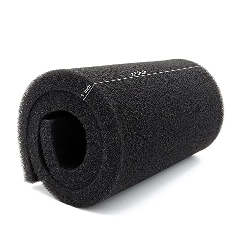 ALEGI Aquarium Filter Media Foam Material Cut to Fit, 36" x 12" x 1", 40 PPI Bio Pre Filter Sponge Pad Sheet for Fish Tank - size: 12" x 36" x1" -40ppi