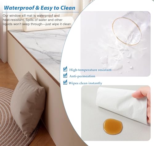 Waterproof Mat for Kitchen Counter, Cuttable Table Placemats Window Sill Protector Mat, Under Fish Tank Cushion Cover for Balconies/Bay Window(60x60cm/24x24in) - size: 60x60cm/24x24in