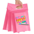 Poly Mailers 10x13 inch 100 Pcs, Pink Mailing Envelopes with Handle, Easy to Carry and Self Adhesive Shipping Bags for Clothing, Upgrade Design Tamper Proof Mailers Poly Bags - color: HandlePink, size: 10x13 Inch 100 Pcs