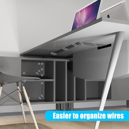 XHF 50pcs Medium Self Adhesive Cable Clips Clear,Wire Clips Cable Management Wire Organizer Cord Holder for Under Desk, Car, Wall, TV PC Ethernet Cable - color: Clear, size: Medium-50pcs