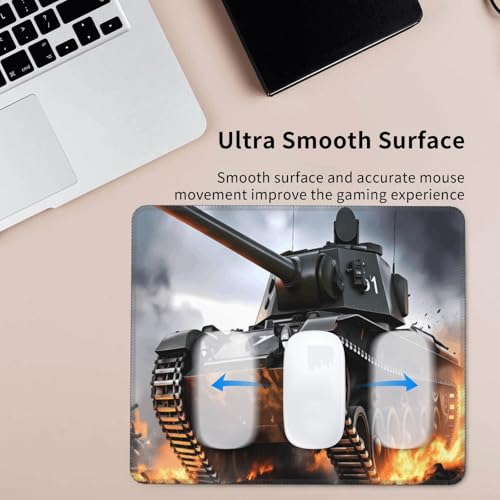 Military Tank Fashion Mouse Pad,Pad Mousepads with Non-Slip Rubber Base for Laptop Desktop Computer, 8.3 X 10.3 in - color: Military Tank, size: 8.3L x 10.3W inches