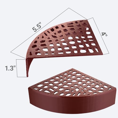 2-Pack Aquarium Shrimp Shelter Hide, 5.5x4x1.3 inches, Multi-Sized Holes for Cherry and Dwarf Shrimp - color: White