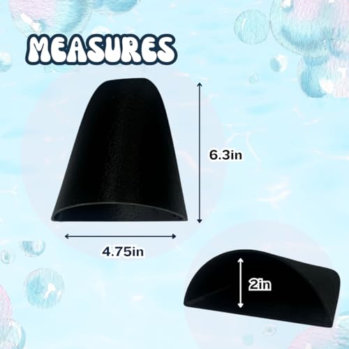 REEFSHAPE Aquarium or Terrarium Pocket Cave | Minimalist Shelter Cave for Fish, Shrimp, Reptiles, Amphibians, & More! | Made in USA (Pocket Cave, Black)