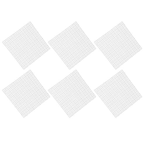 GOWENIC 6Pcs Aquarium Grid Plate, Fish Tank Bottom Isolation Filter Divider, Crate Cutting Splicing Panel for Breeding Livebearers Reptile (30 * 30CM) - color: Clear