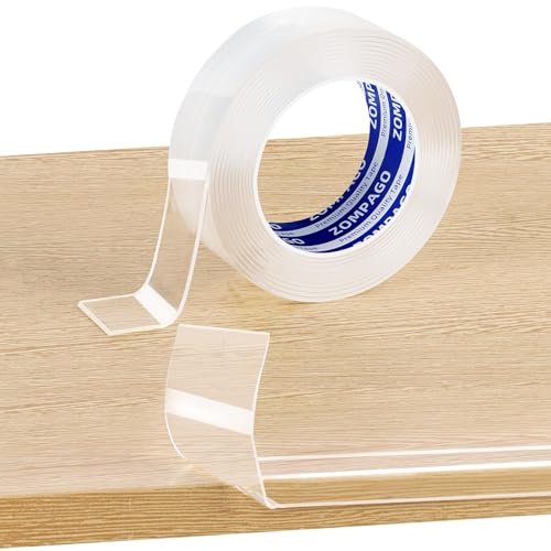 ZOMPAGO Clear Soft Corner Protectors for Baby Safety Furniture Strip 1.6in(W) x9.84FT(L), Sharp Edge Table Corner Bumpers, Wall Corner Guards, Baby Proof Corner Protectors for Cabinet & Window Edge - size: 1.6in x9.84FT