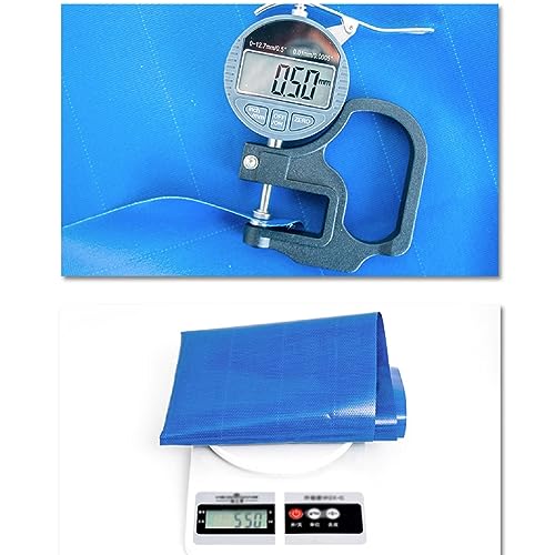 PVC Canvas Fish Pond with Drain Valve - 0.5mm Durable Tarp for Saltwater Fish, Koi, Turtles - Temporary Holding Tank & Swimming Pool for Aquatic Life - size: 0.8x1x0.5m
