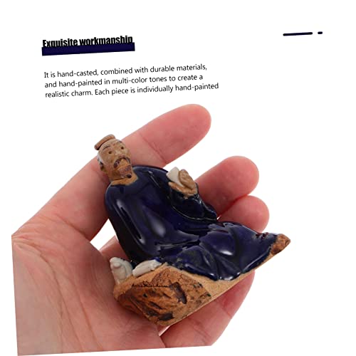 SOLUSTRE 2pcs Rockery Bonsai Fish Tank Rocks Decorative Potted Plant Ornament Ceramic Decoration Vivid Bonsai Ornament