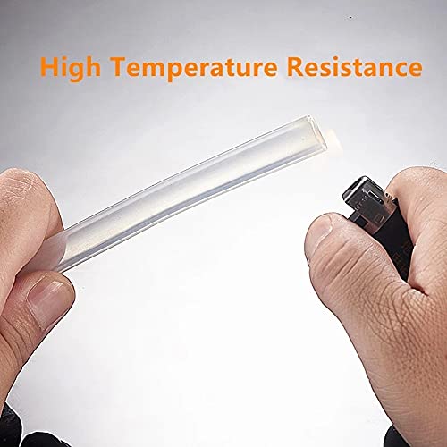 Hooshing Silicone Tubing 0.5mm ID x 2mm OD 10Ft Food Grade Flexible Pure Silicone Rubber Plastic Tube Hose for Water Pipe Home Brewing Winemaking Pump Transfer - size: 0.5mm ID x 2mm OD, style: 10 Ft/3.05M