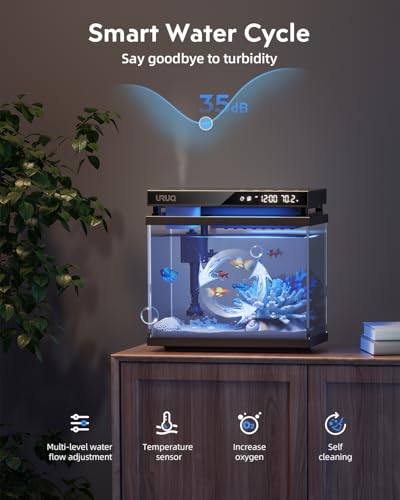 Aquarium Replacement Water Pump 2.0: Aquarium Accessories Small Ultra Silent Water Pump, ONLY Compatible with 2 Gal URUQ Beta Fish Aquariums Black (ASIN: B0G38MTN4K, B0G8J6LY4Q) - color: Pump 2.0 - Black