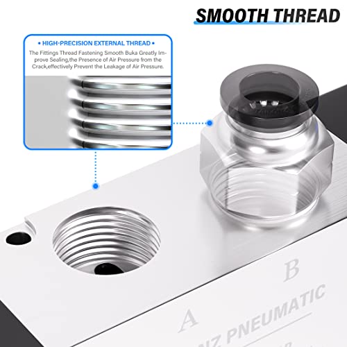 TAILONZ PNEUMATIC 1/2"NPT Solenoid Valve 4V410-15 AC110V Single Coil Pilot-Operated Electric 2 Position 5 Way Connection Type Junction Box - size: 1/2"NPT/AC110V/Junction Box, style: 2 Position 5 Way