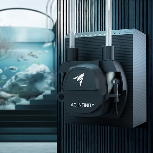 AC Infinity Peristaltic Dosing Pump, 10-Level Control with Adjustable 21 to 210 mL/min High Flow Rate, Roller Pump for Hydroponics, Aquariums, Scientific Labs