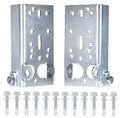 Garage Door Bottom Lifting Bracket, with 12 Pcs M6 Mounting Bolts, for 7/16-Inch Stem, Residential Bottom Roller Brackets, 1 Pair