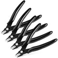 Ainiv Wire Cutters, 4PCS Spring-loaded Side Cutters Flush Cutters, Diagonal Cutters Precision Side Cutters, Diagonal Cutting Pliers in CRV Steel, Heavy Duty Cutting Pliers for Electrical, Homes - color: Black Wire Cutter-4pcs, size: 4pcs