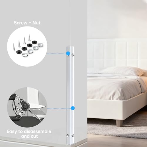 CHIDU Corner Guard, Pre-Drilled Clear Wall Corner Protector with Screws, L-Shaped Thickened Edge Protection for Sharp Wall, Door Frame, Table, Countertop - 2 PCS x 35.4" L x 1.97" W - size: 35.4" L x 1.97" W