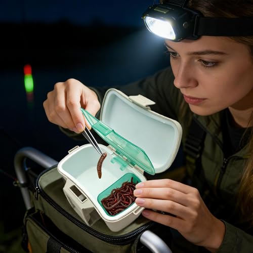 Fishing Bait Container,Waist Portable Insulated Lure Bucket,Fishing Bait Case - for Boat Kayak Camping Shrimp Aquarium Sports Outdoors Saltwater Freshwater