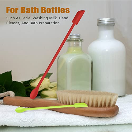 Silicone Spatula Set (6Pcs) - Mini Scraper Tool for Beauty & Food - Reach Every Last Drop, Multi-Size Spatulas for Makeup Jars, Lotion Bottles & Kitchen Containers (Color #3) - color: Color #3