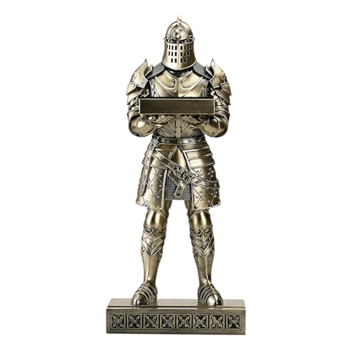 King's Guard Headphone Stand Watch Display Stand Jewelry Bracelet Necklace Holder Trays Towers Warrior Knight Mobile Phone Stand for Office & Home 12.20 Inch (Bronze) - color: Bronze