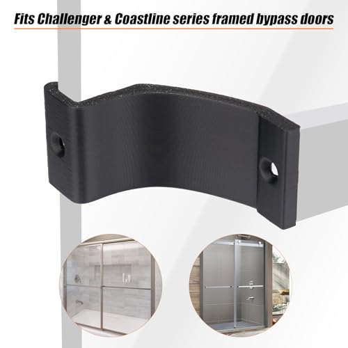 Shower Door Towel Bar Brackets for Bypass, Replacement Nylon Towel Bar Bracket Parts 2 Pcs