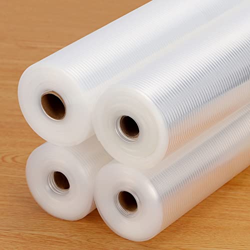 Anoak Shelf Liner Cabinet Liner, Non Adhesive Drawer Liner, Washable 12 Inch x 20 FT x 4Rolls Waterproof Durable Non-Slip Shelf Liner for Kitchen, Drawer, Refrigerator - size: 12"W x 960"L