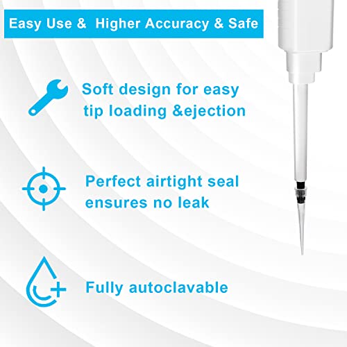 ONiLAB Pipette Tips 10 UL 1000 PCS Laboratory Universal Plastic Liquid Pipettor Tips Polypropylene (PP) Autoclavable, Transparent - size: 10uL(1000PCS)