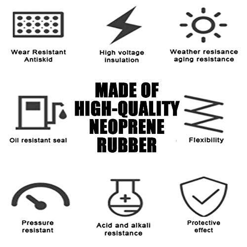 NABOWAN Solid Rubber Sheets,Strips,Rolls 1/4" (.250") Thick x 12" Wide x 12" Long Neoprene Rubber, Perfect for DIY Gasket Material, Sealing, Liner, Shield, Padding, Mat - size: 12" Wide x 12" Long, style: 1/4" (.250") Thick
