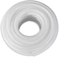 DAVCO 3/4" ID × 100 ft Heavy Duty Braided Clear Plastic Vinyl Tubing, Flexible High Pressure Reinforced PVC Vinyl Tube Hose, Non-toxic, BPA Free - size: 3/4"ID, style: 100 Feet