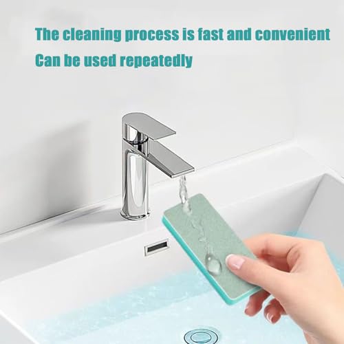 3 Packs Aquarium Limescale Remover, Dual-Action Fish Tank Glass Scraper & Sponge, Handheld Non-Scratch Cleaning Pad for Small Glass Aquarium Maintenance