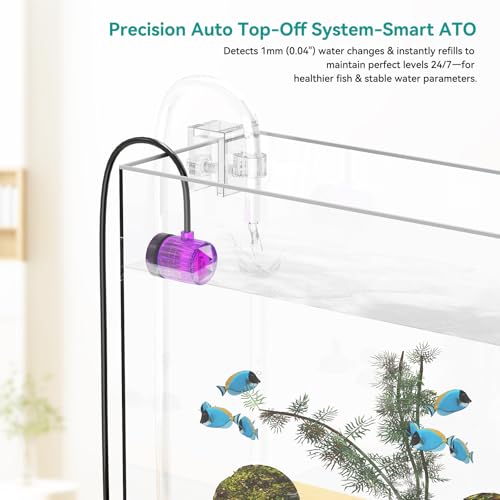 Auto Top Off System ATO Saltwater Aquarium,Water Top Off System for Aquarium,Reef Tank＆Fish Tank- Purple - color: Purple