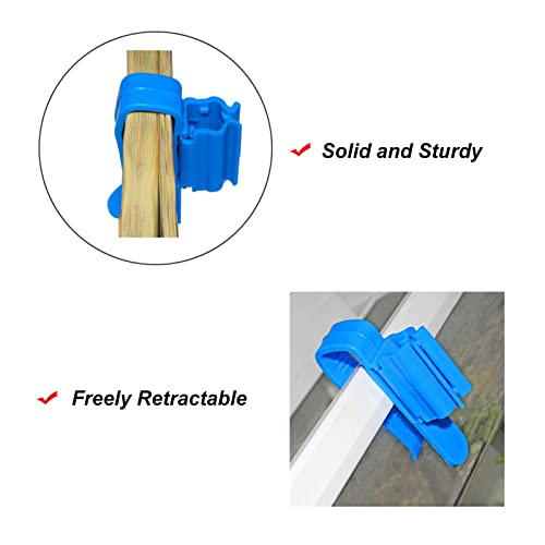 Tube Clip, 2Pcs Multifunction Plastic Adjustable Fish Mounting Clip, Water Pipe Tube Clamp Hose Holder for Fish or Bucket