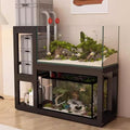 Metal Fish Tank Stand, Non-slip Pads, Multi-tiered Design, Sturdy Support(Black A,110cm/43.3in) - color: Black A, size: 110cm/43.3in